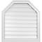 Ekena Millwork Octagonal Top Surface Mount PVC Gable Vent w/ 2"W x 1-1/2"P Brickmould Frame, 26"W x 28"H GVPOT26X2802SF - alternate 1